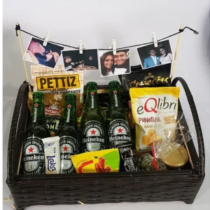 Cesta de Cerveja Lembrança de Amor