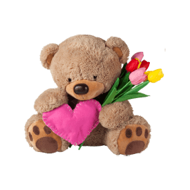 Teddy With Flower